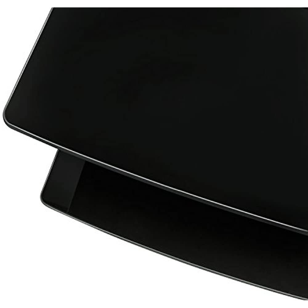 Mount-It! Floating Wall Mounted Shelf | 44 lbs Weight Capacity | 2 Shelves Tinted Tempered Glass | Black