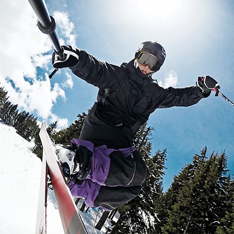 Pole Black Edition 1740 Waterproof Extension Pole Selfie Stick for GoPro Hero 8 Max 7 6 Fusion Hero 5 4 Session 3+ 3 2 HD amp Osmo Action with Remote Clip Mount