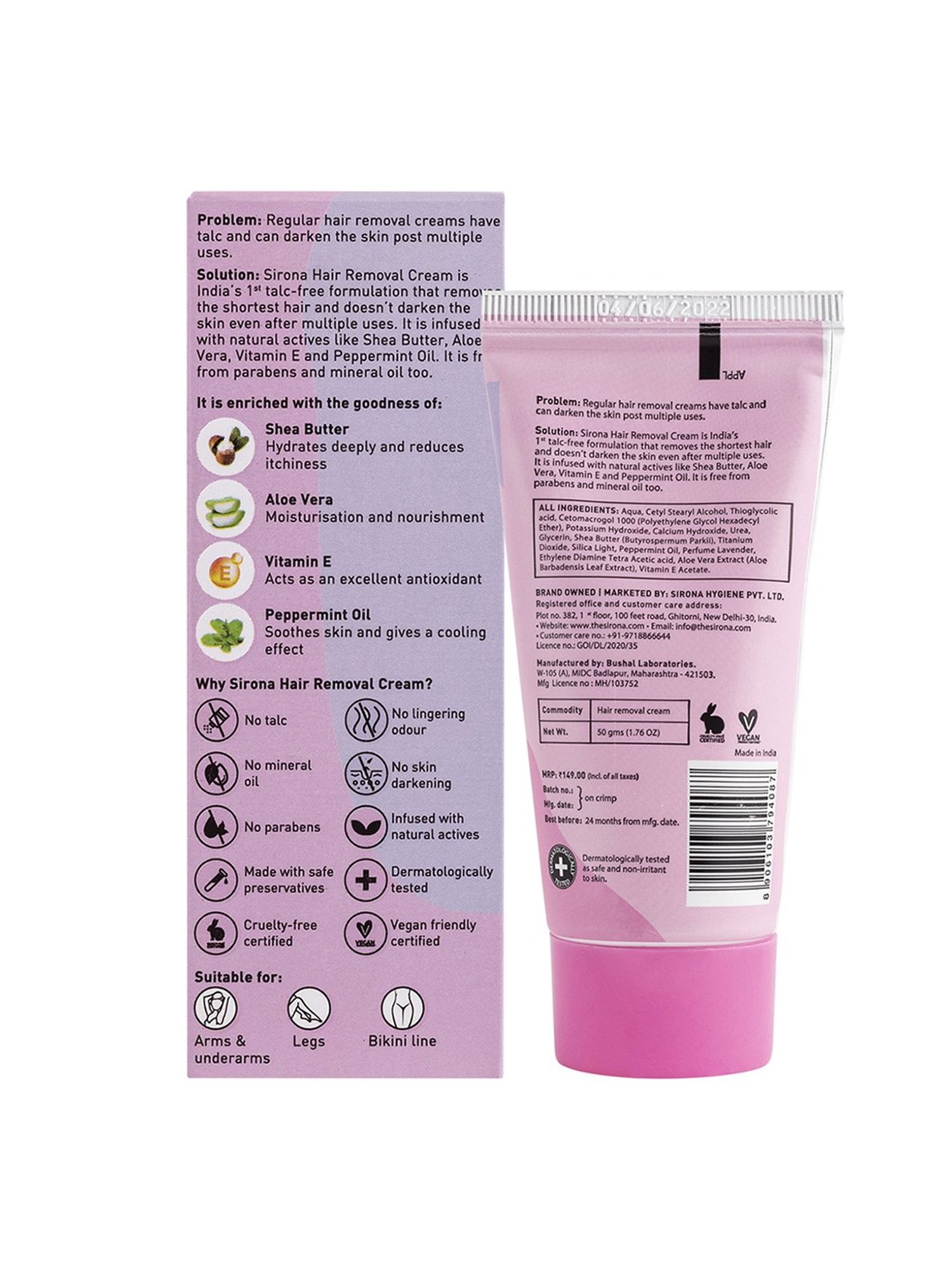 NAIR Hair Remover Cream - Lemon Fragrance - 110 gm