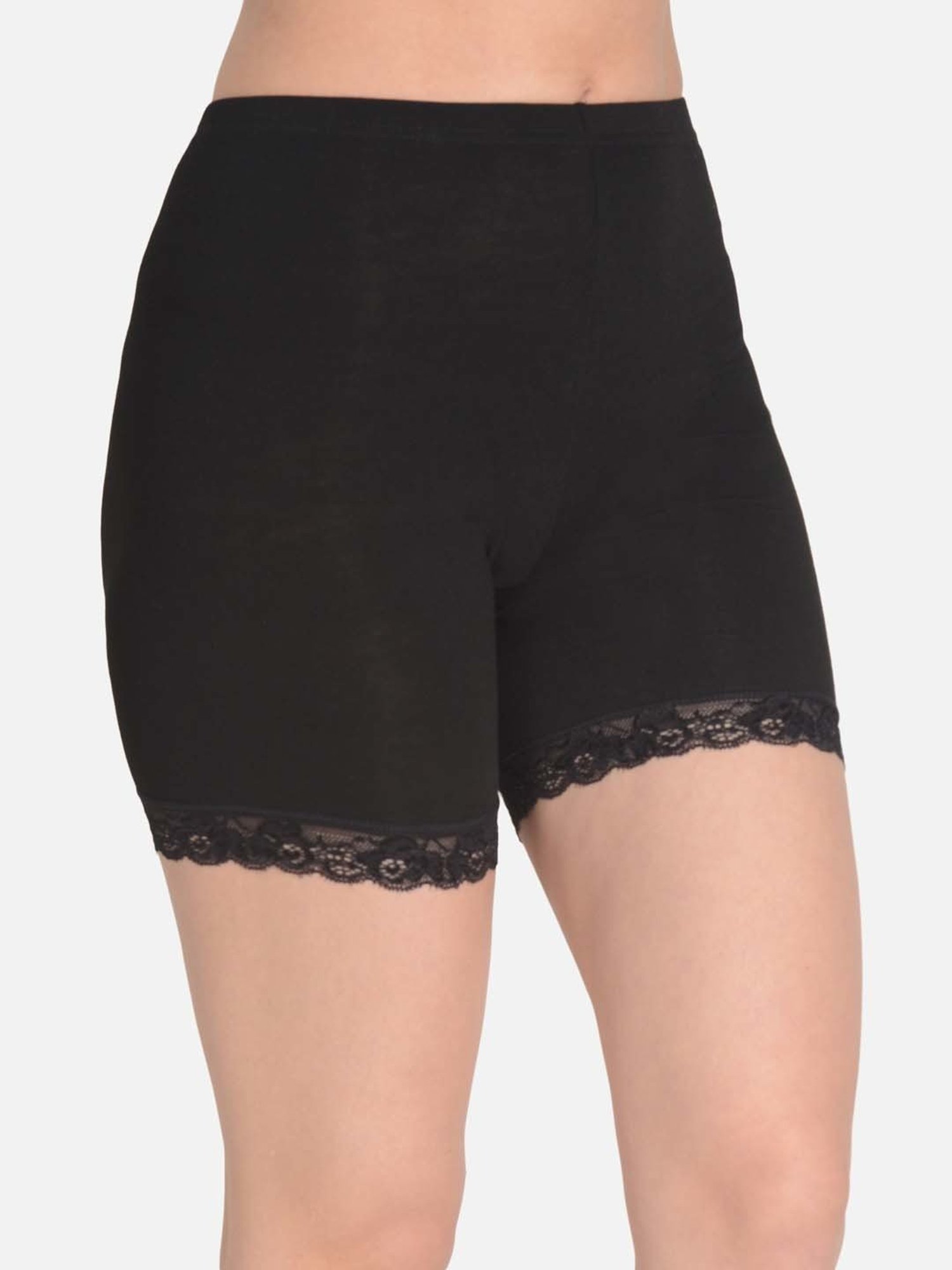 mod & shy Black Cotton Boy Shorts Panty