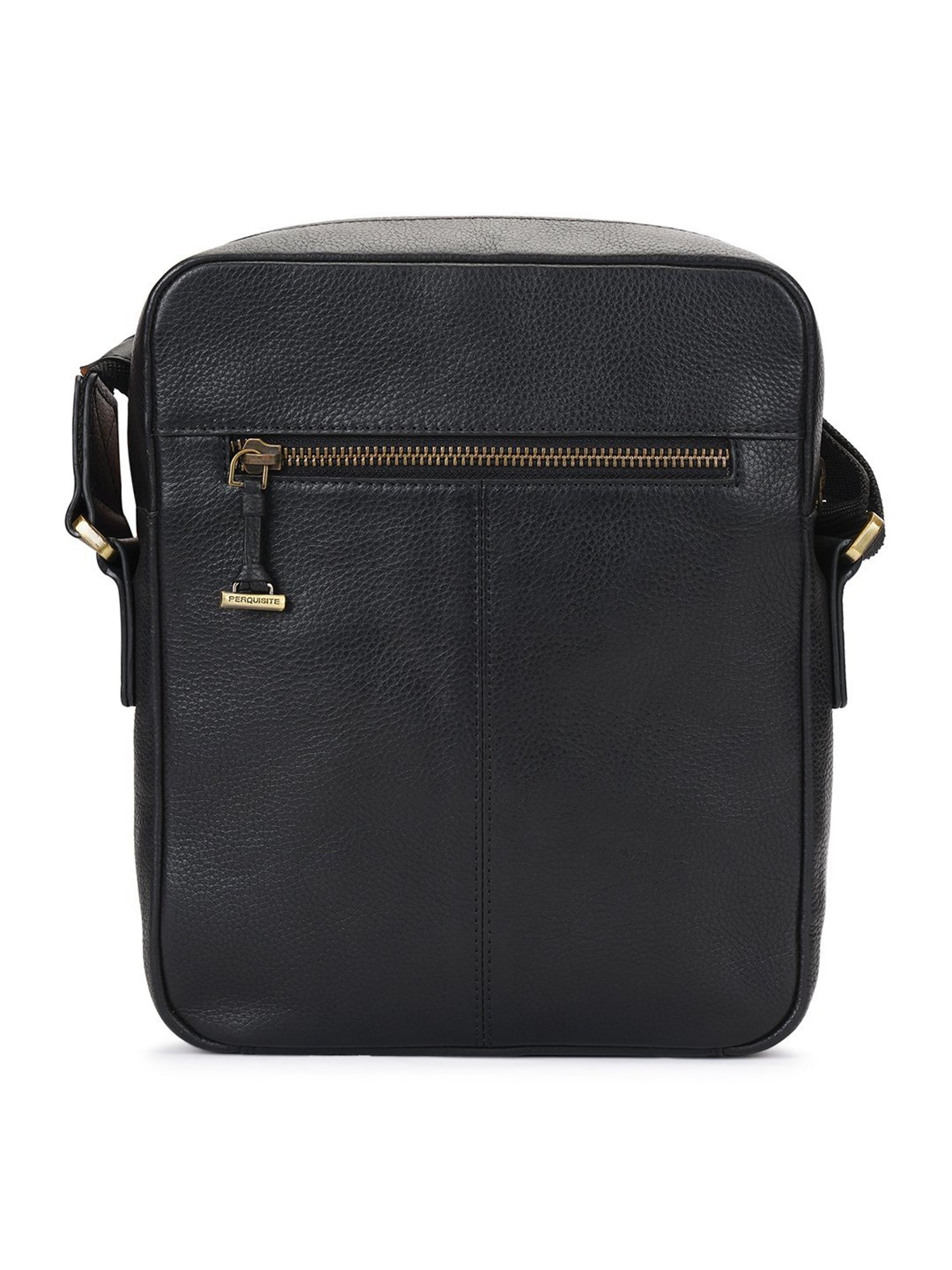 PERQUISITE MARK Black Solid Medium Cross Body Bag