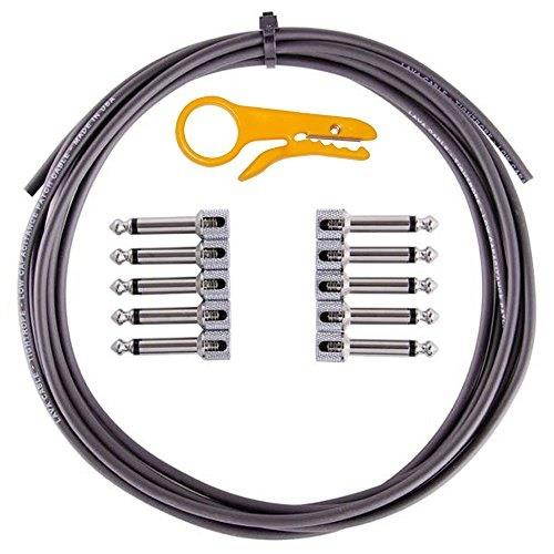 lava cable tightrope solderfree pedalboard kit black cable