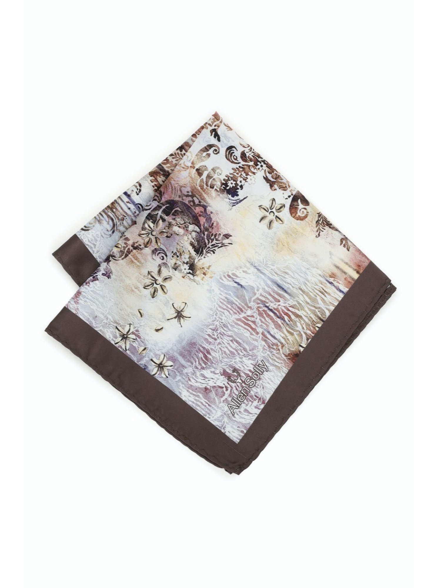 Van Heusen Green Printed Pocket Square