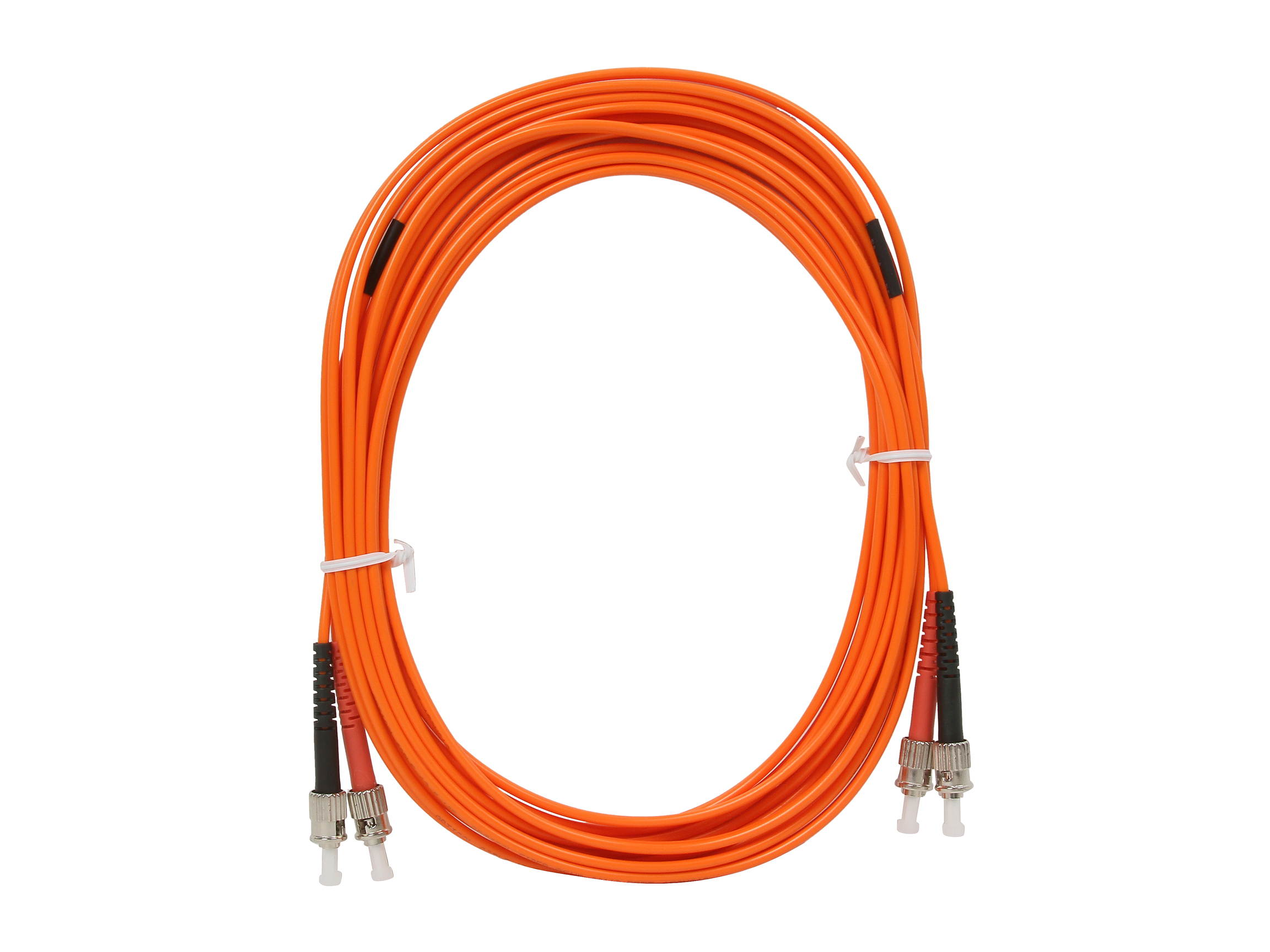 BYTECC MD-ST5 5m MD-ST ST to ST Duplex (2 Strand) Cable, Multi Mode 62.5/125 Standard Zipcore