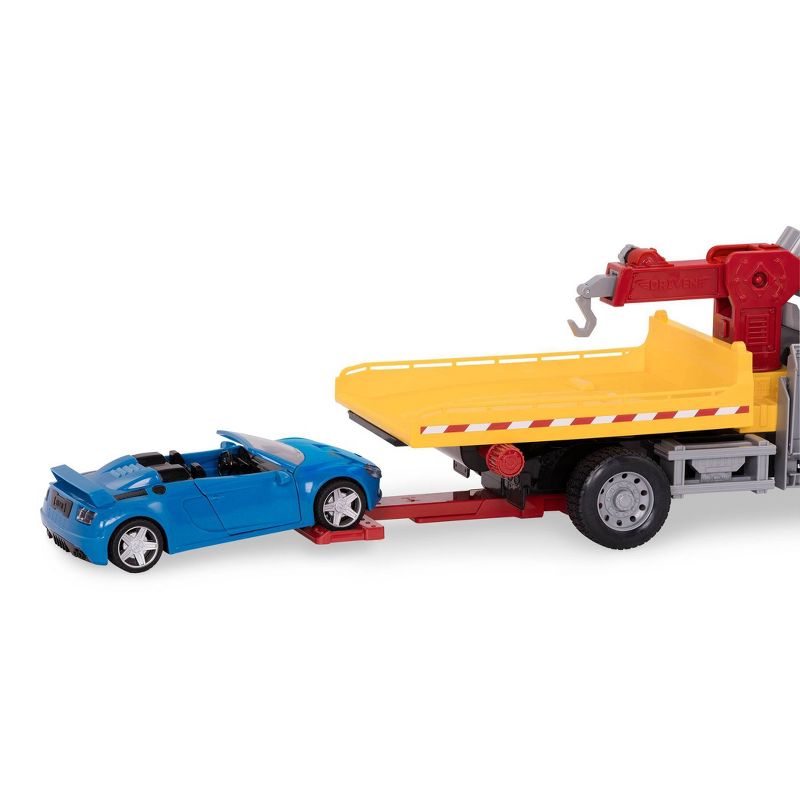 DRIVEN – Large Toy Truck with Car and Crane Arm – Tow Truck