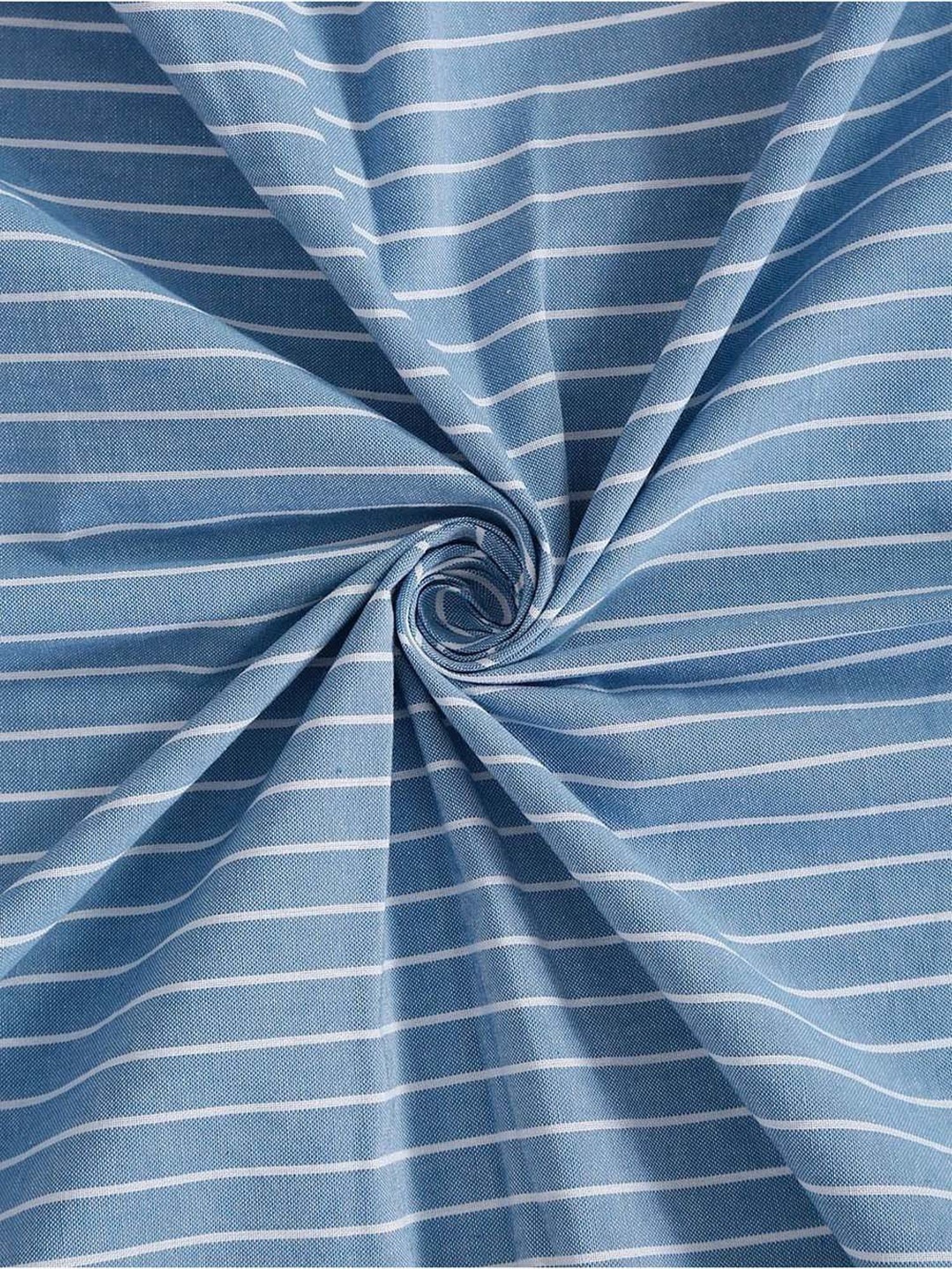 Fabindia Blue Cotton 92 TC Single Bed Sheet With Pillow Cover