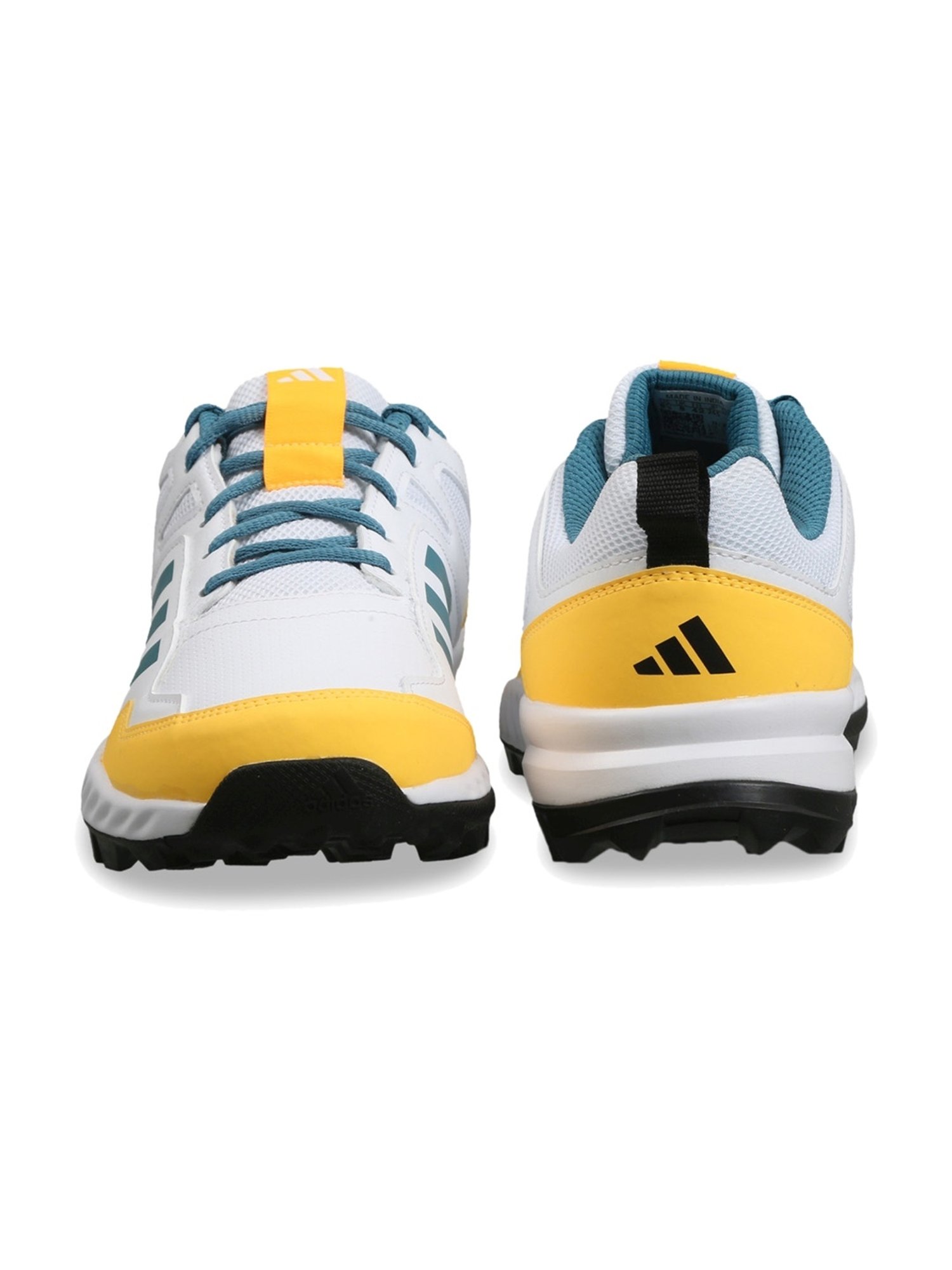 Adidas Men's Cri Rise V2 White Cricket Shoes