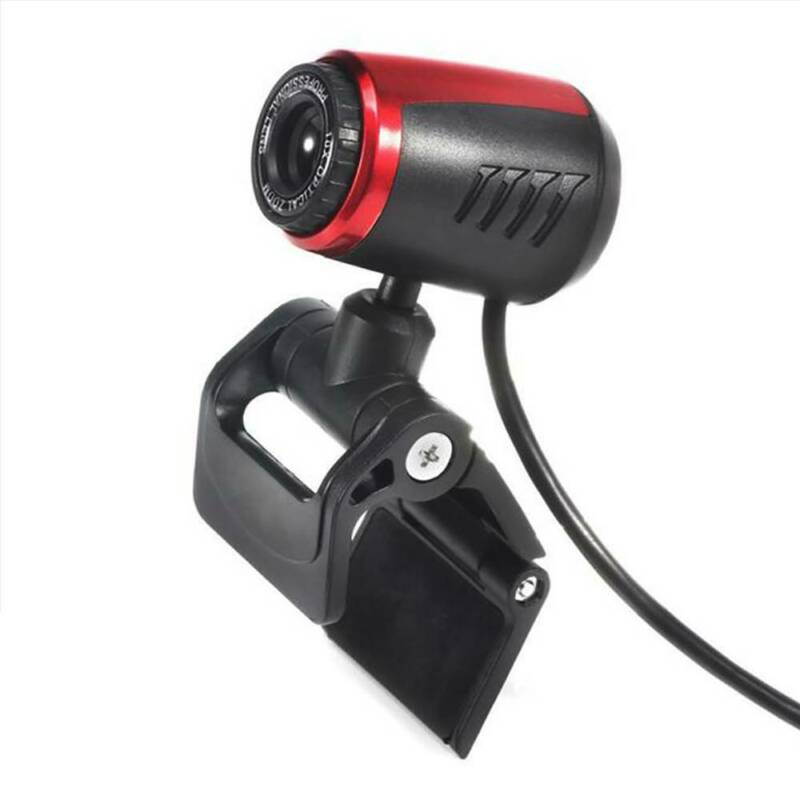 USB 2.0 HD Camera Web Cam 360&deg; w/MIC Microphone Clip-on for Online Video Calling Skype YouTube Live Streaming Recording on Desktop Laptop PC
