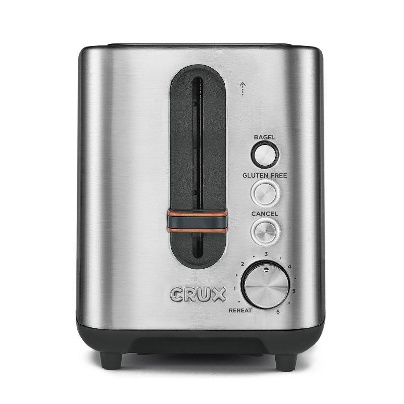 CRUX 2-Slice Toaster - Silver