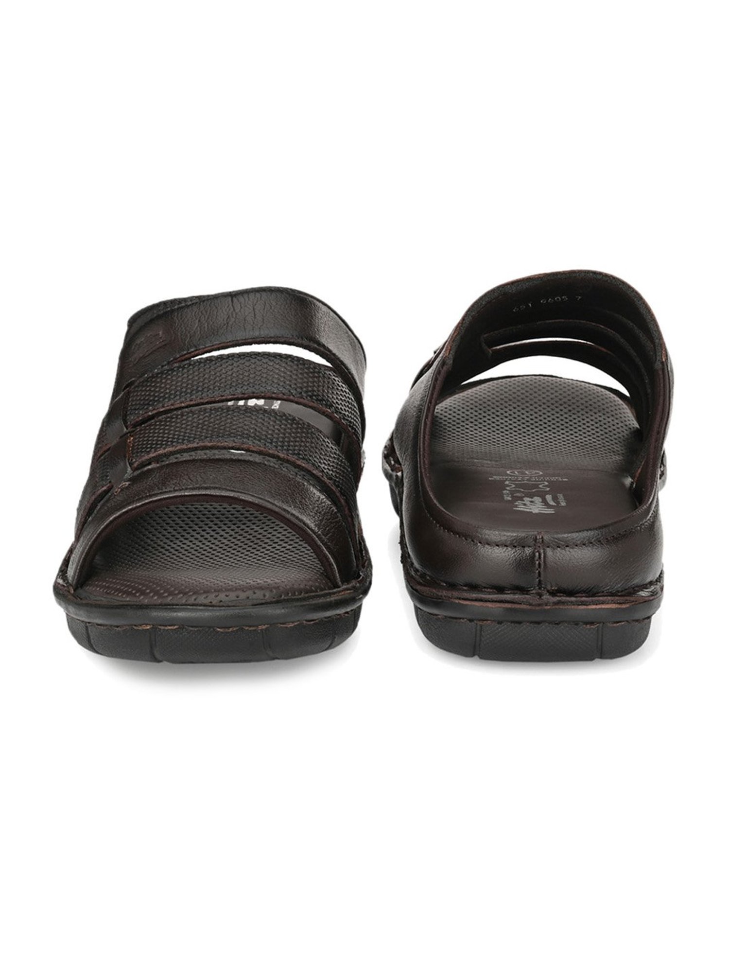 Hitz Men's Brown Casual Sandals