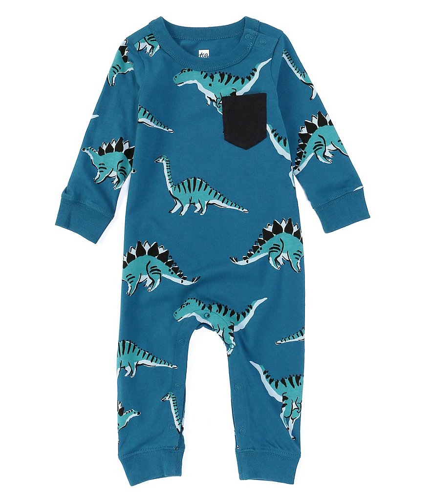 Tea Collection Baby Boys Newborn-24 Months Printed Pocket Romper