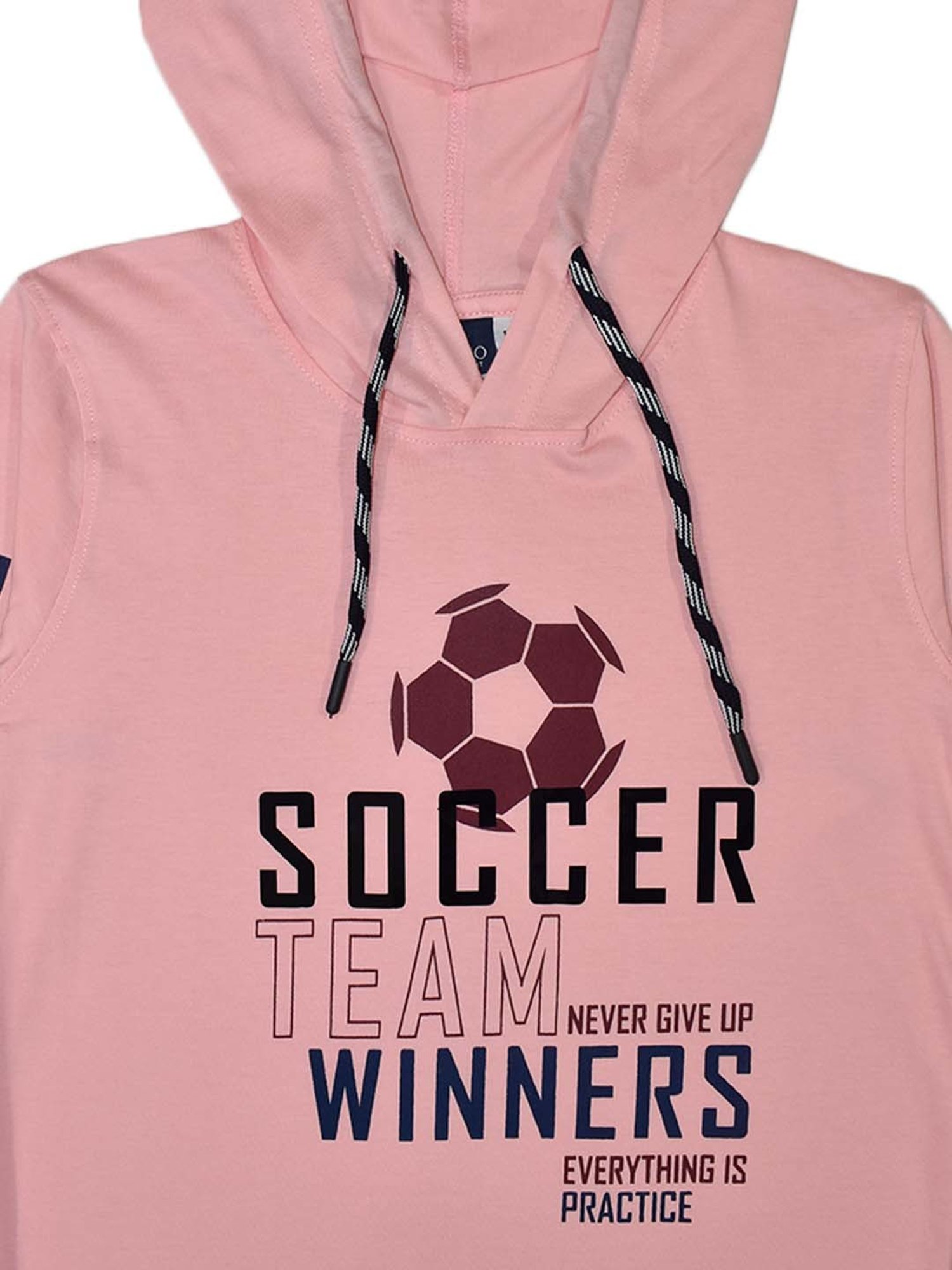 Cavio Kids Pink Cotton Printed Full Sleeves T-Shirt