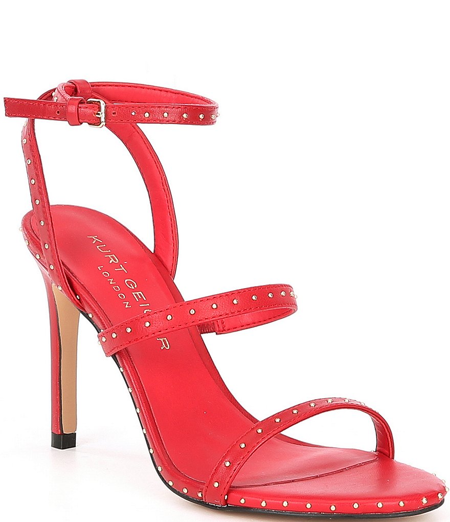 Kurt Geiger London Portia Studded Leather Strappy Dress Sandals