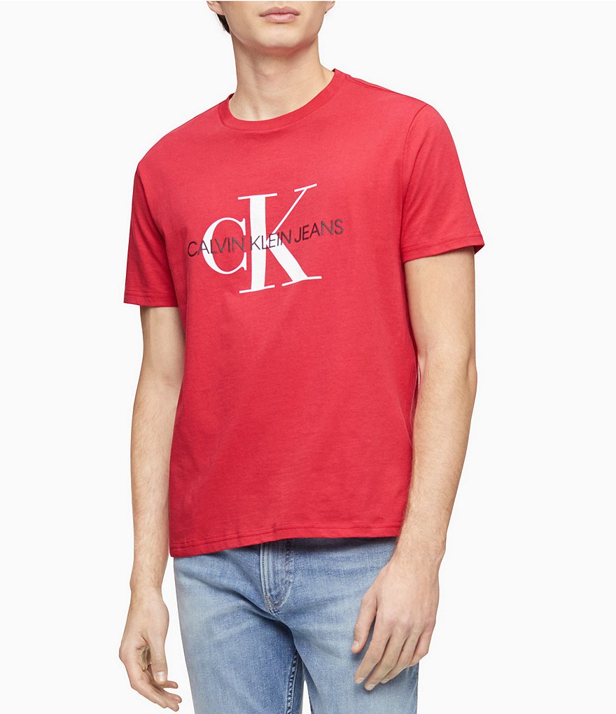 Calvin Klein Jeans Monogram Logo Short-Sleeve Graphic T-Shirt