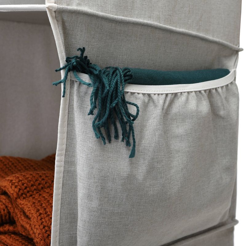 StorageWorks 4 Shelf Hanging Closet Organizer Gray