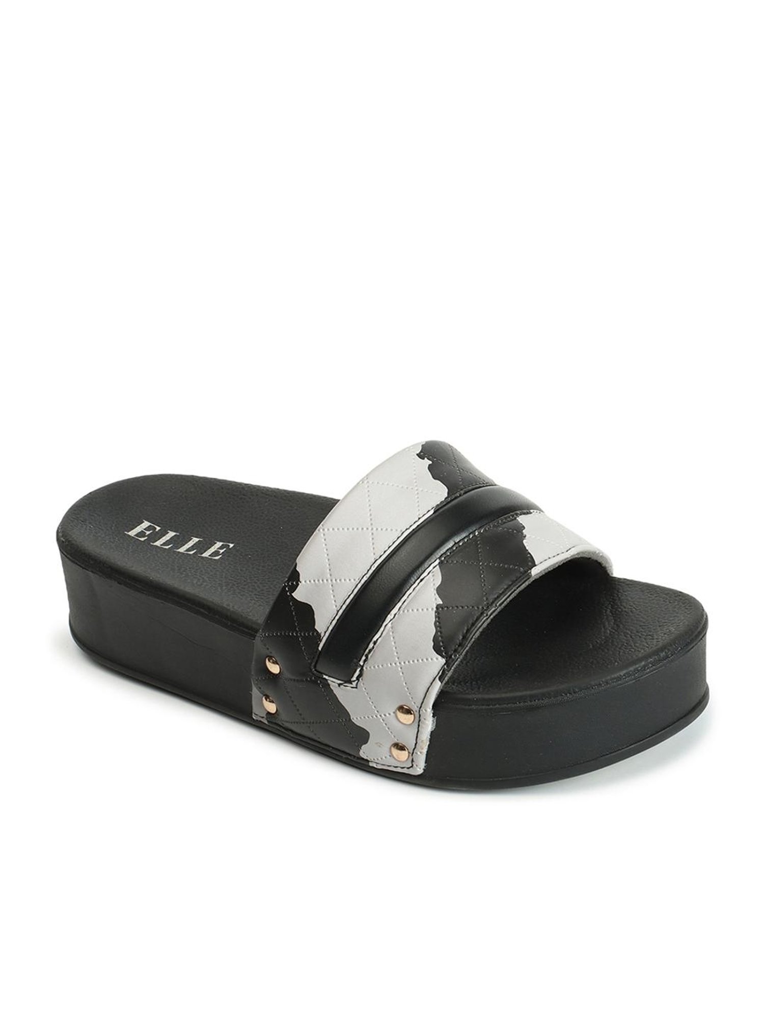Elle Women's Black Casual Sandals
