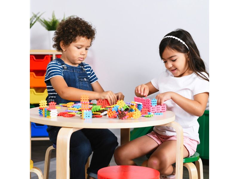 ECR4Kids Mini Waffle Blocks Building Set - 140 Piece