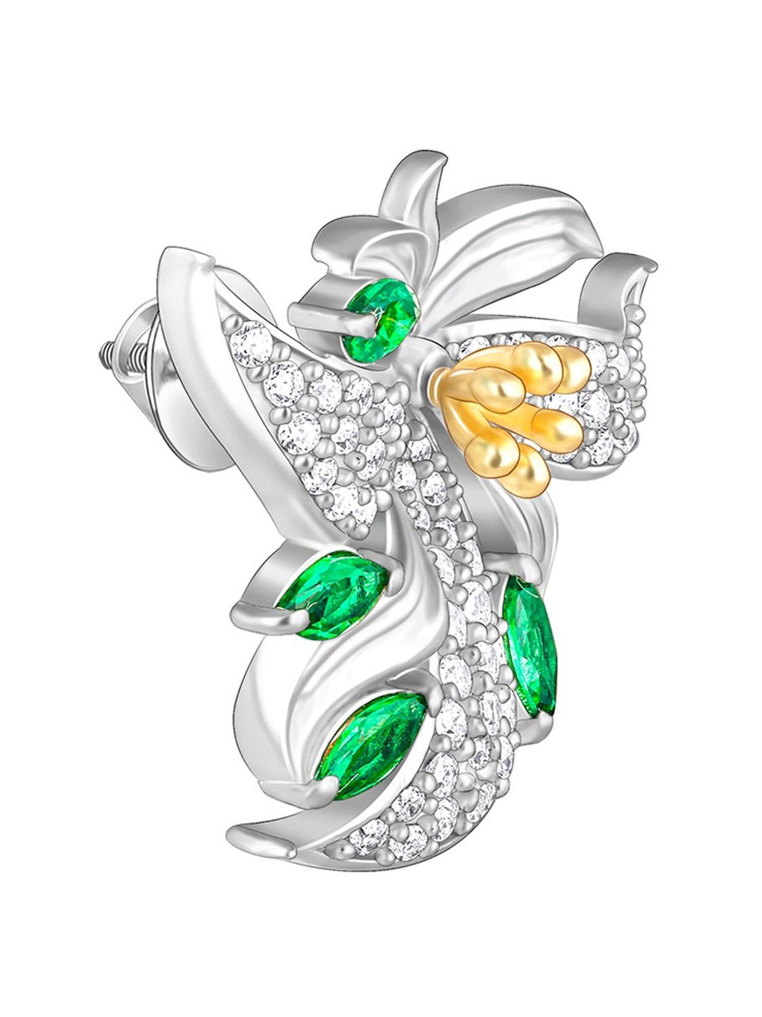 GIVA 925 Sterling Silver Bhumi Tranquil Trillium Stud Earrings For Women