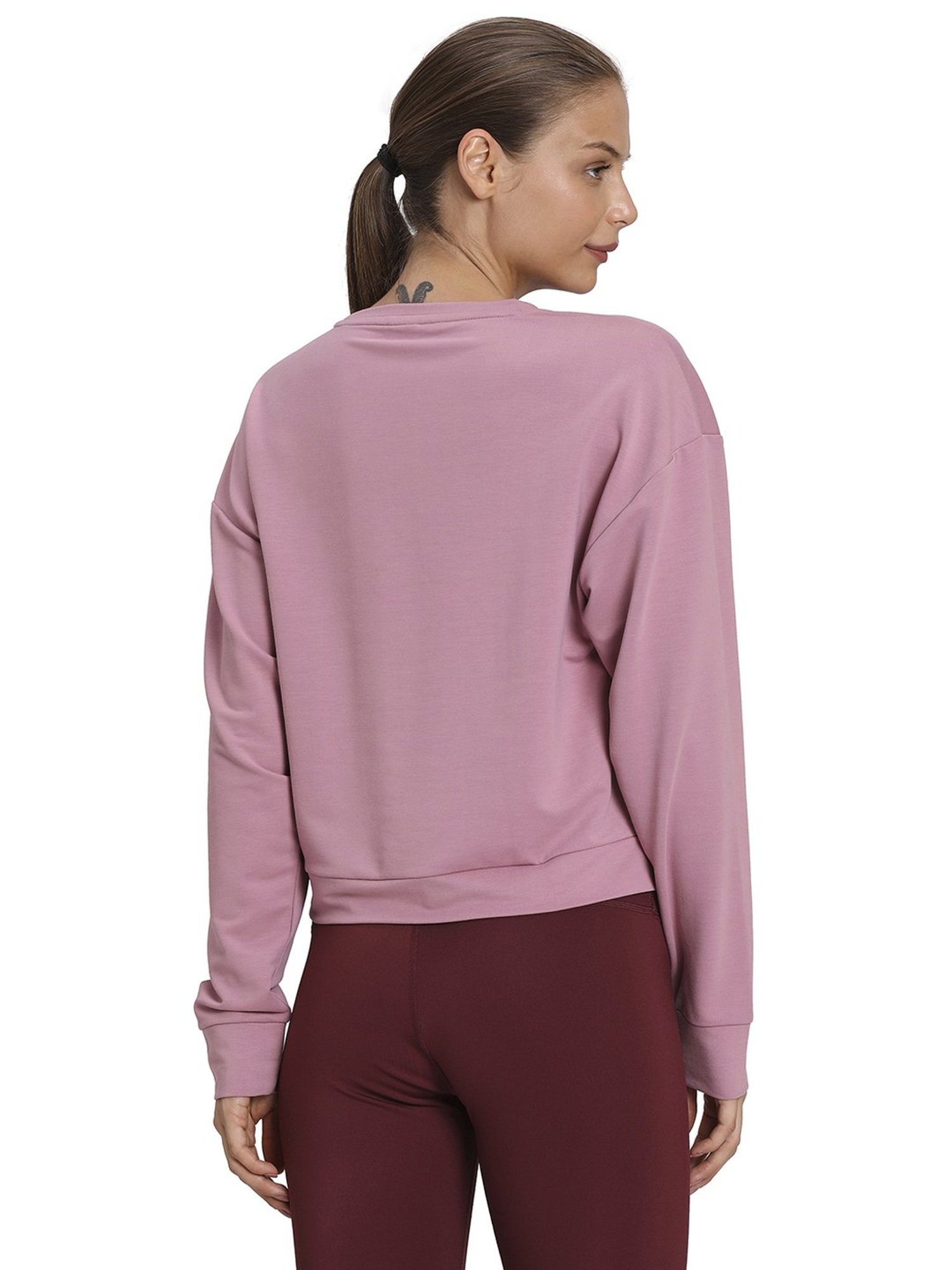 Puma Pink Printed Sports Sweatshirt