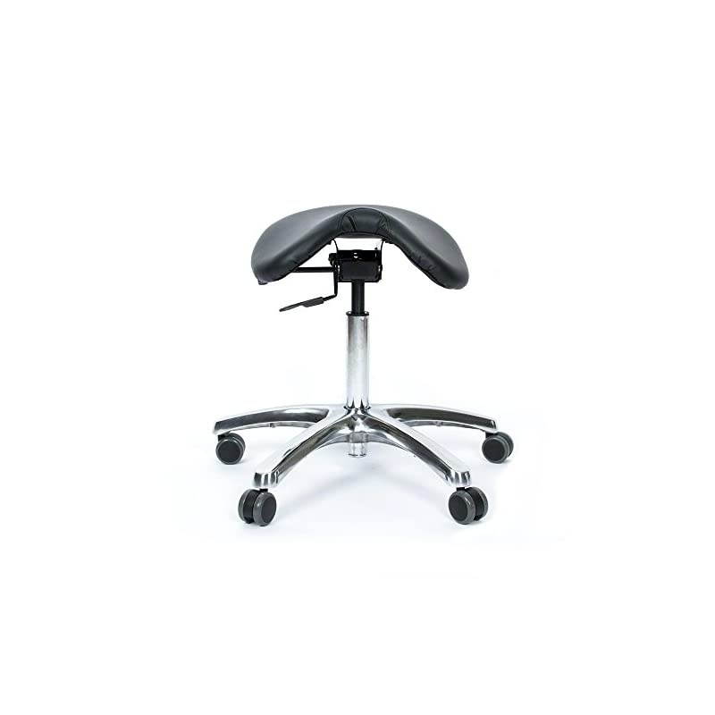 BetterPosture Saddle Chair &ndash;Multifunctional Ergonomic Back Posture Stool with Tilting Seat &ndash; Reduce Pressure on Lower Back and Improve Posture While Sitting