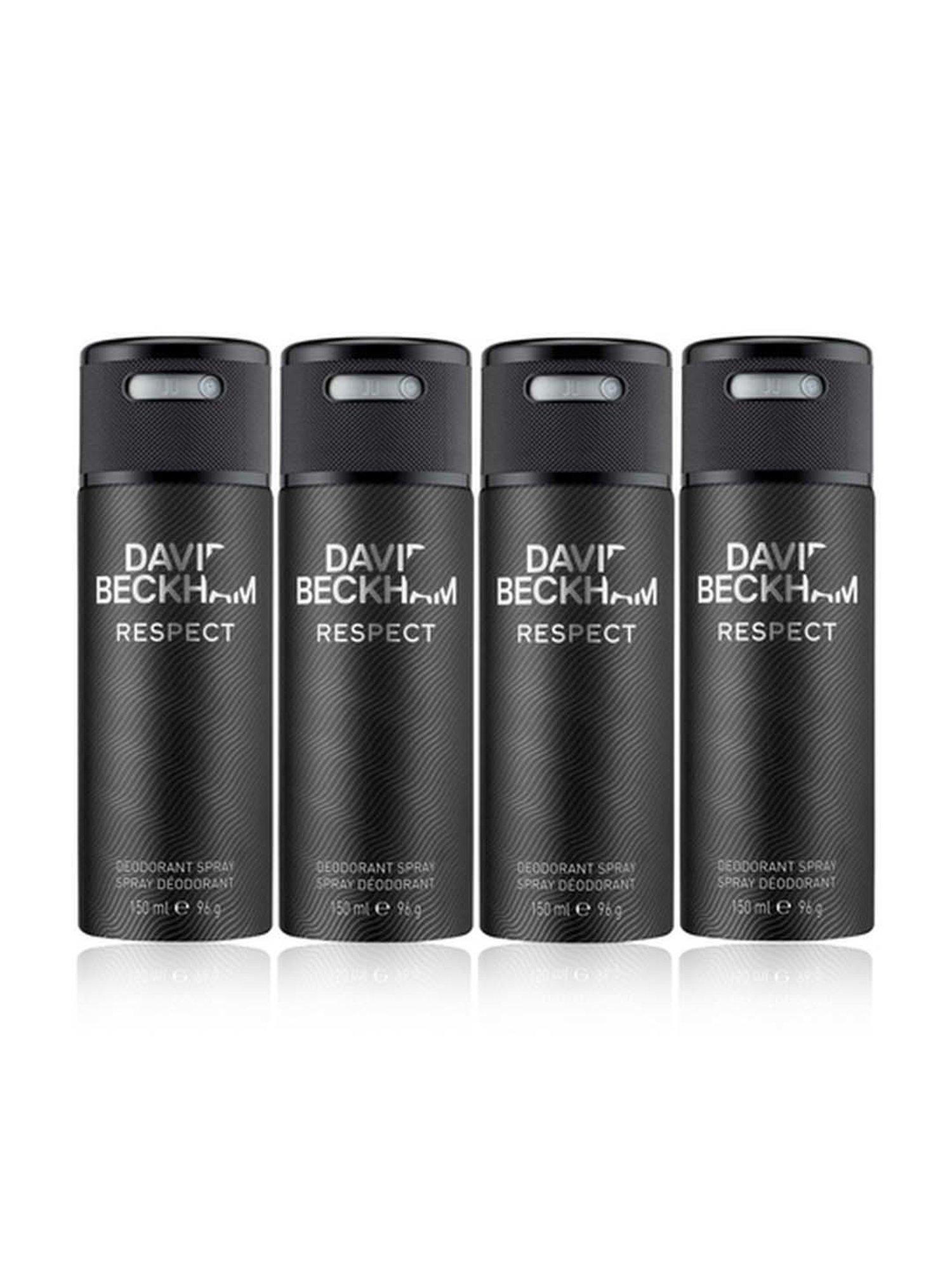 David Beckham Respect Deodorant Spray (Pack of 4)