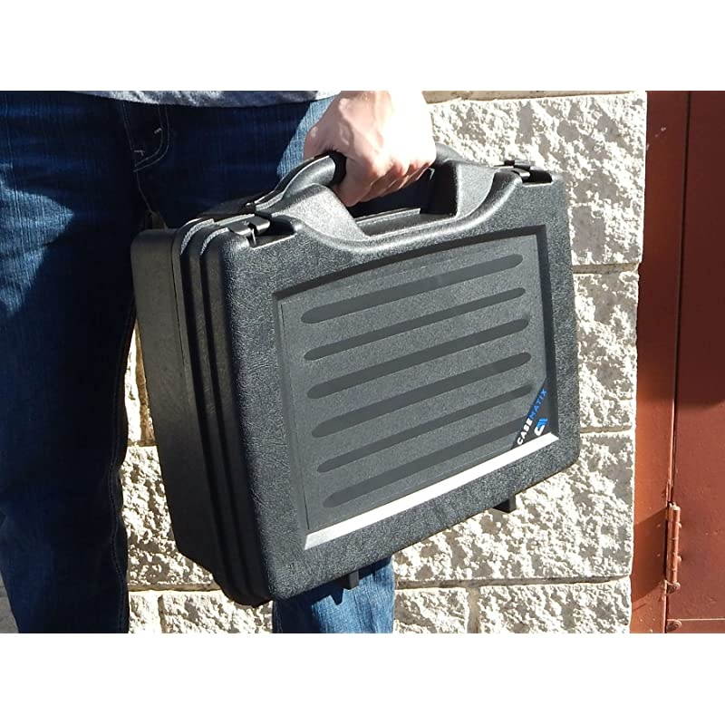 Wireless Microphone Case - Hard Shell Mic Case with Customizable Foam Compatible with Sennheiser, Shure, Audio Technica, Nady, VocoPro, AKG Systems with Receivers, Transmitters and Mics