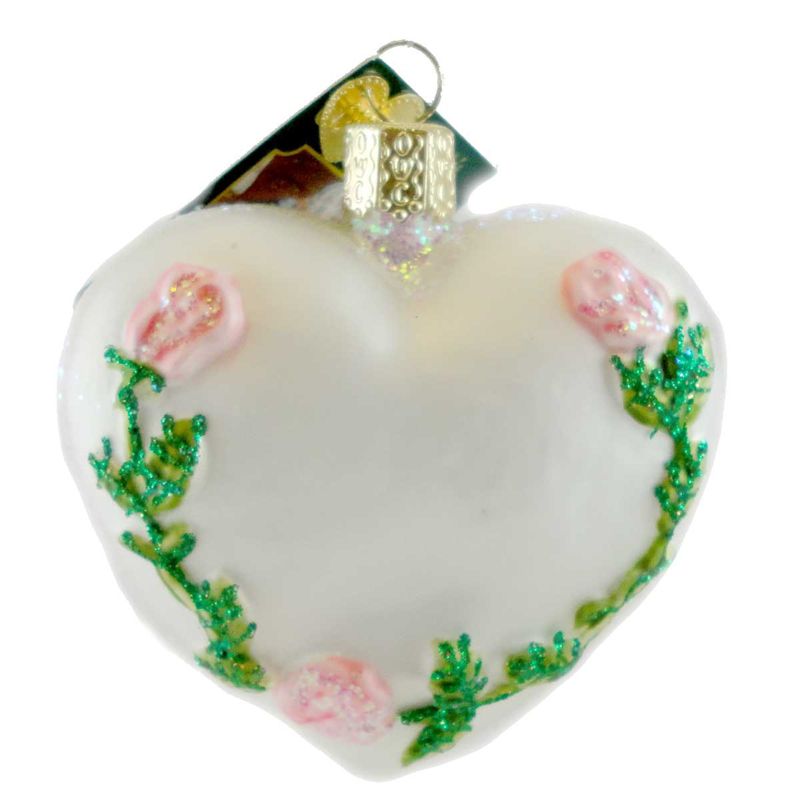Old World Christmas 3.0" Wedding Heart Marriage Love  -  Tree Ornaments