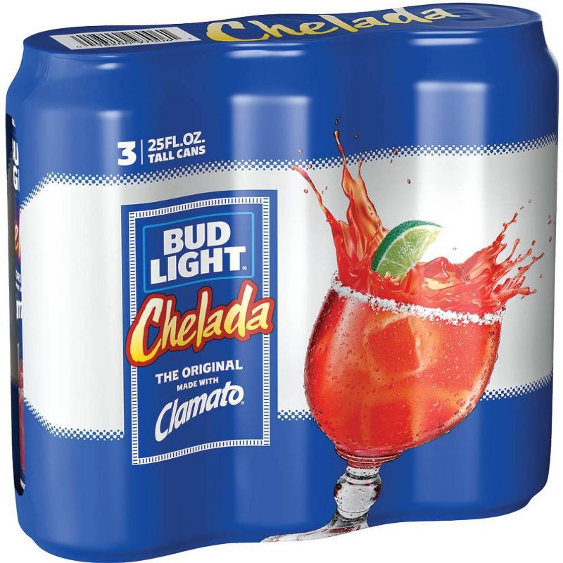 Bud Light & Clamato Chelada - 3pk/25 fl oz Cans