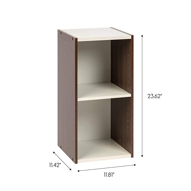 USA Ub W X H Inch Walnut Brown Space Saving Unit with Adjustable Shelf, 12 x 23 inch