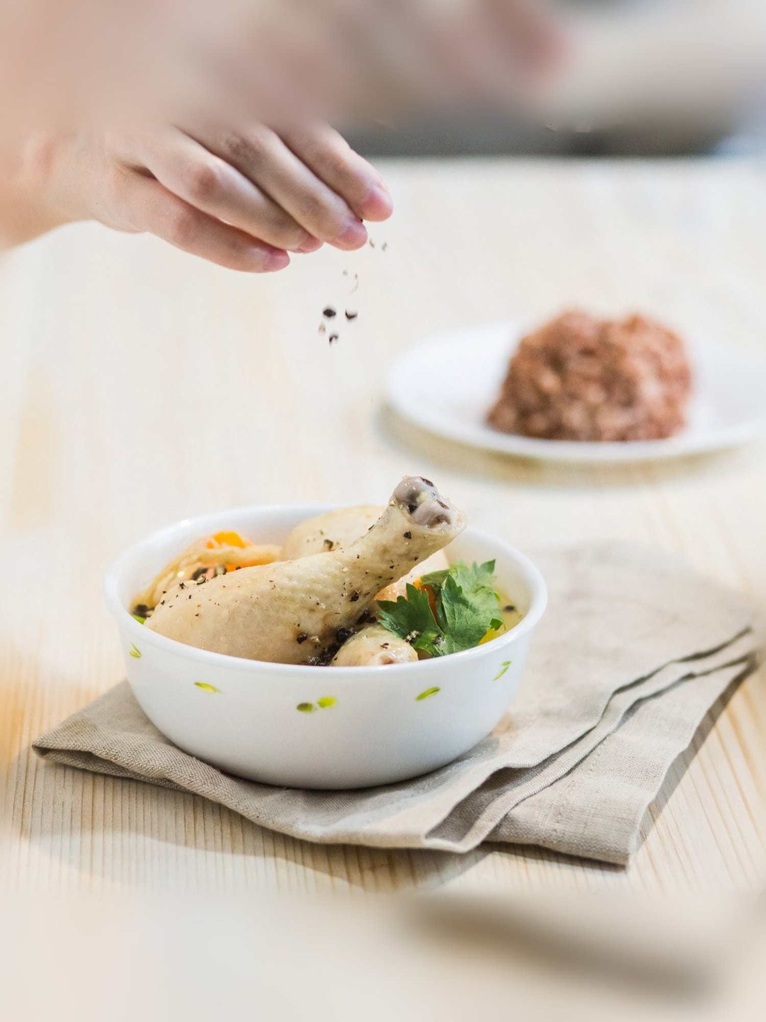 Corelle Livingware Plus Olive Garden 828ml Curry Bowl, Noodle Bowl Pack of 2