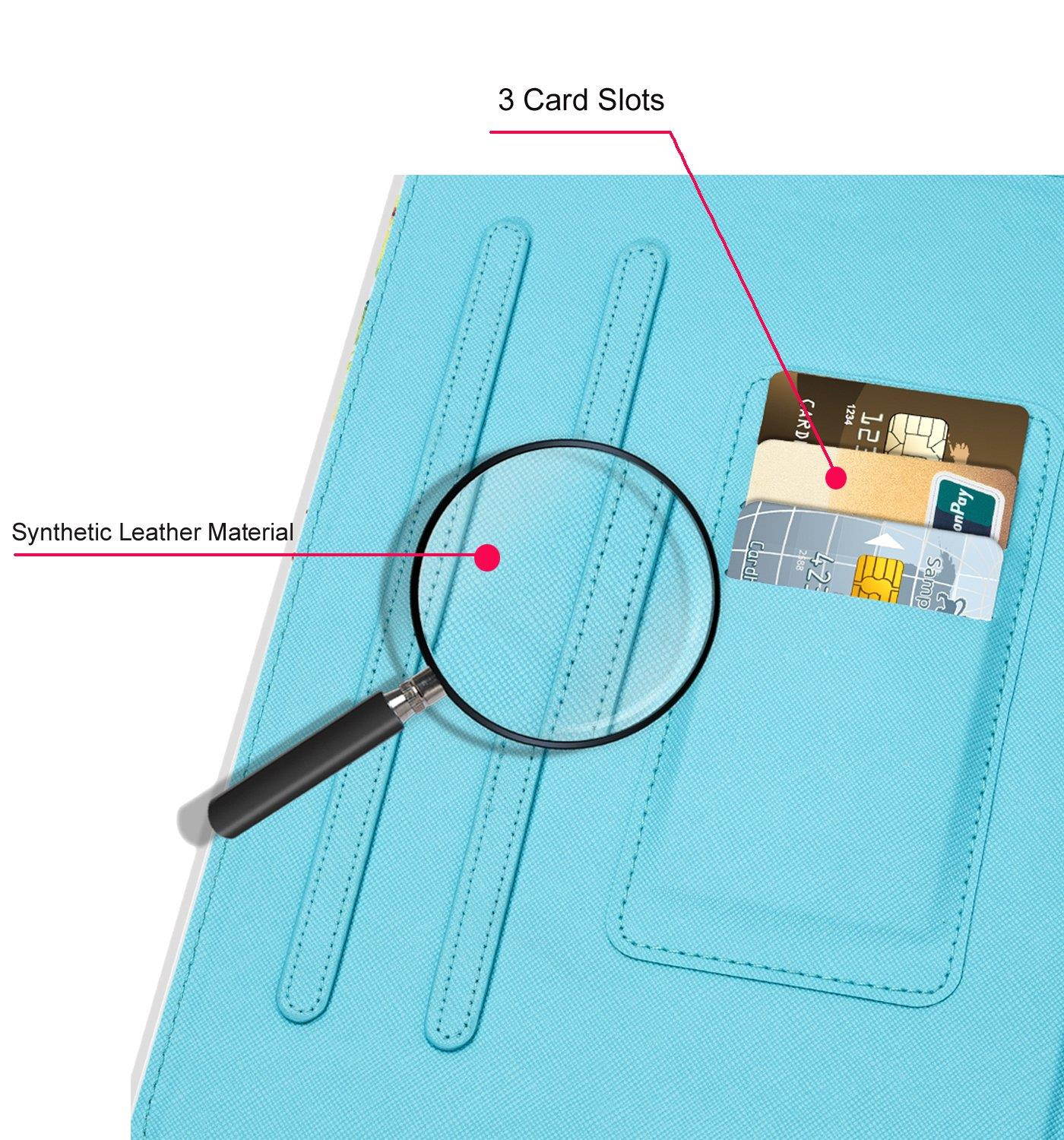 New iPad 9.7 Inch 2017 2018 / iPad Air 2 / iPad Air Case - Monstek Smart Flip Leather Stand Wallet Protective Case Auto Wake/Sleep Cover for iPad 9.7 Inch 2017 2018,iPad Air 1 2,03 Flower Horse