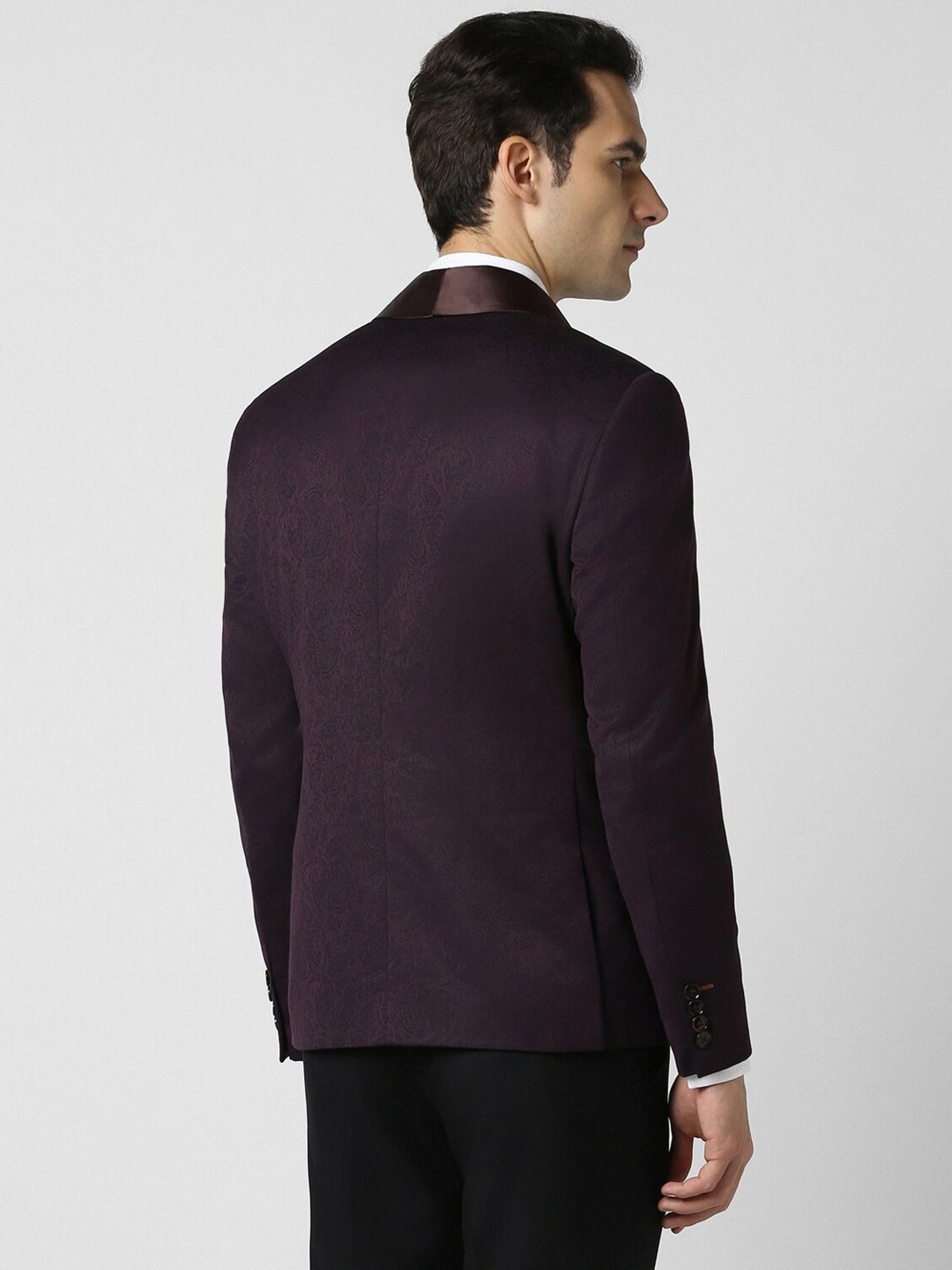 Louis Philippe Light Blue Regular Fit Blazer