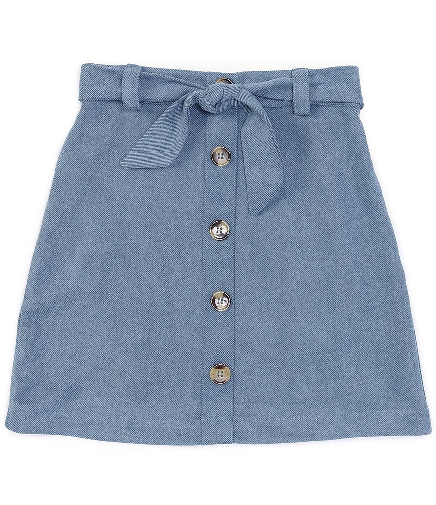 I.N. Girl Big Girls 7-16 Button-Front Skirt