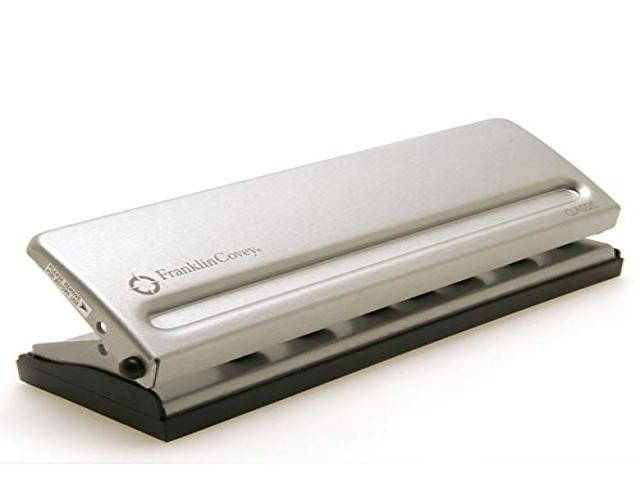 Franklin Covey Four-Sheet Seven-Hole Punch for Classic Style Day Planner Pages, Metal (22997)