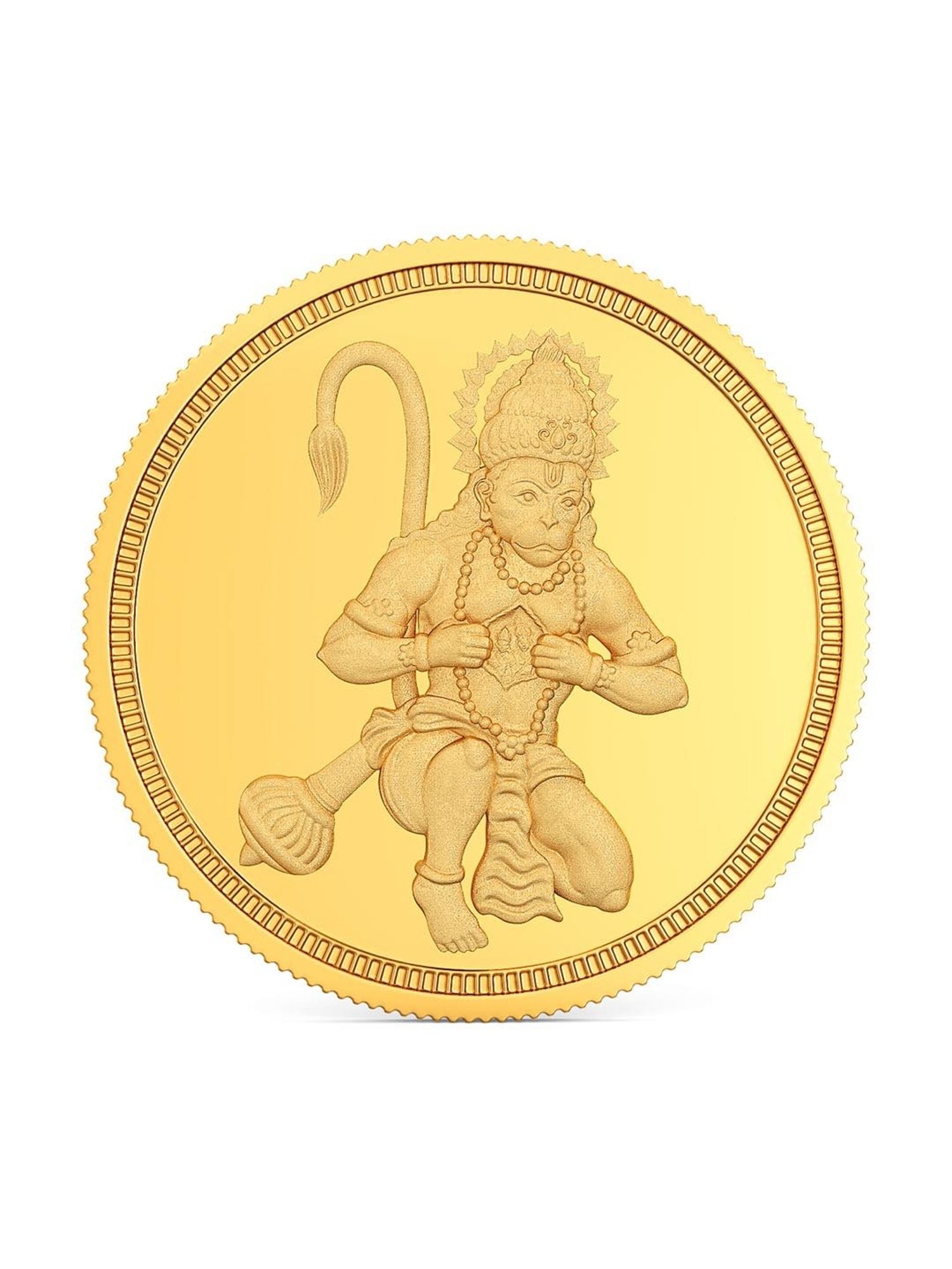 Joyalukkas Lord Hanuman 22k (916) 4gm Gold Coin