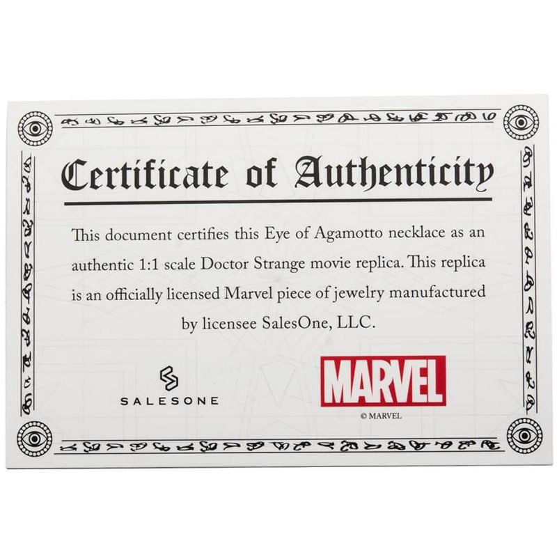 SalesOne LLC Marvel Doctor Strange Eye of Agamotto 1:1 Scale Licensed Prop Replica Necklace