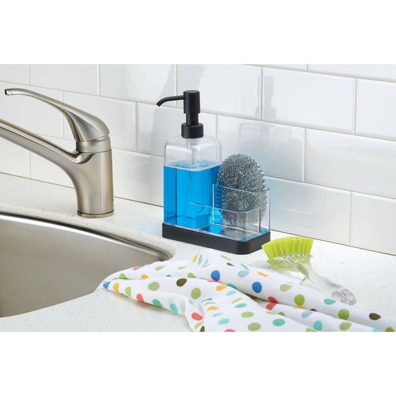 iDESIGN Forma 2 Soap & Sponge Caddy Black