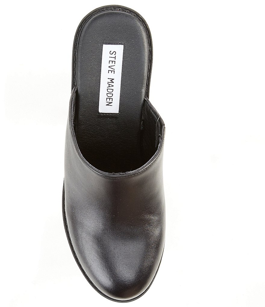 Steve Madden Bayside Leather Lug Sole Platform Clogs