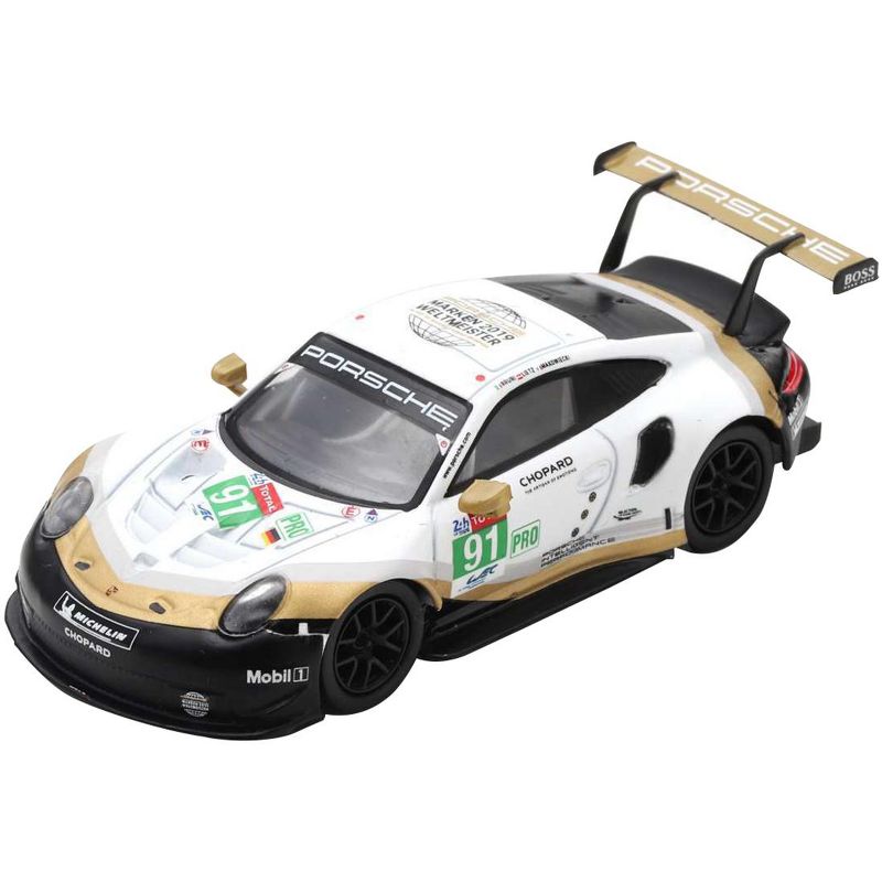 Porsche 911 RSR #91 Porsche GT Team 2nd LMGTE Pro Class 24 Hours of Le Mans (2019) 1/64 Diecast Model Car by Sparky