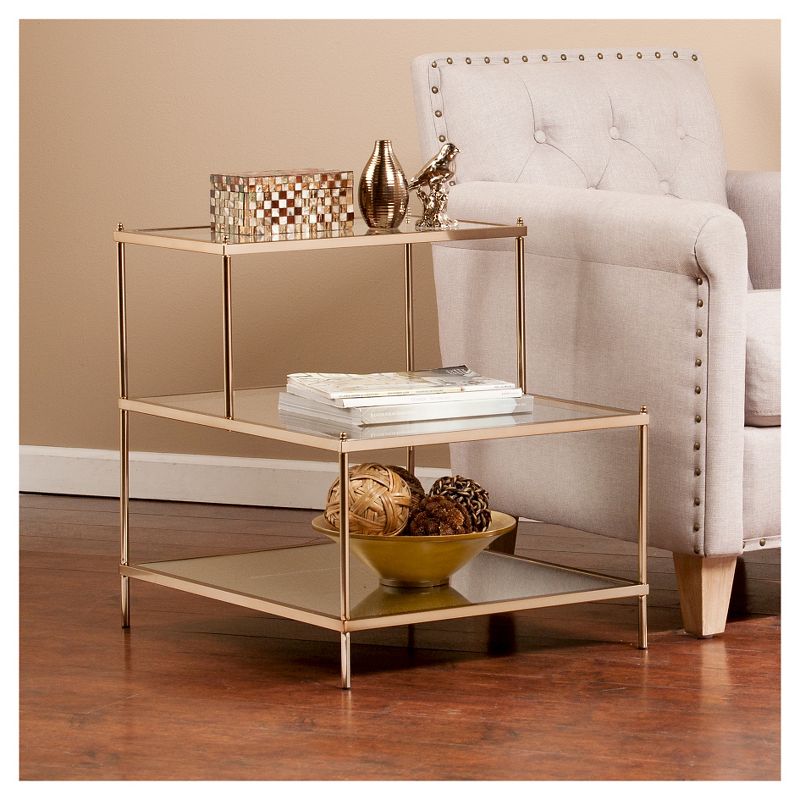 Paulina Accent Table Warm Gold - Aiden Lane