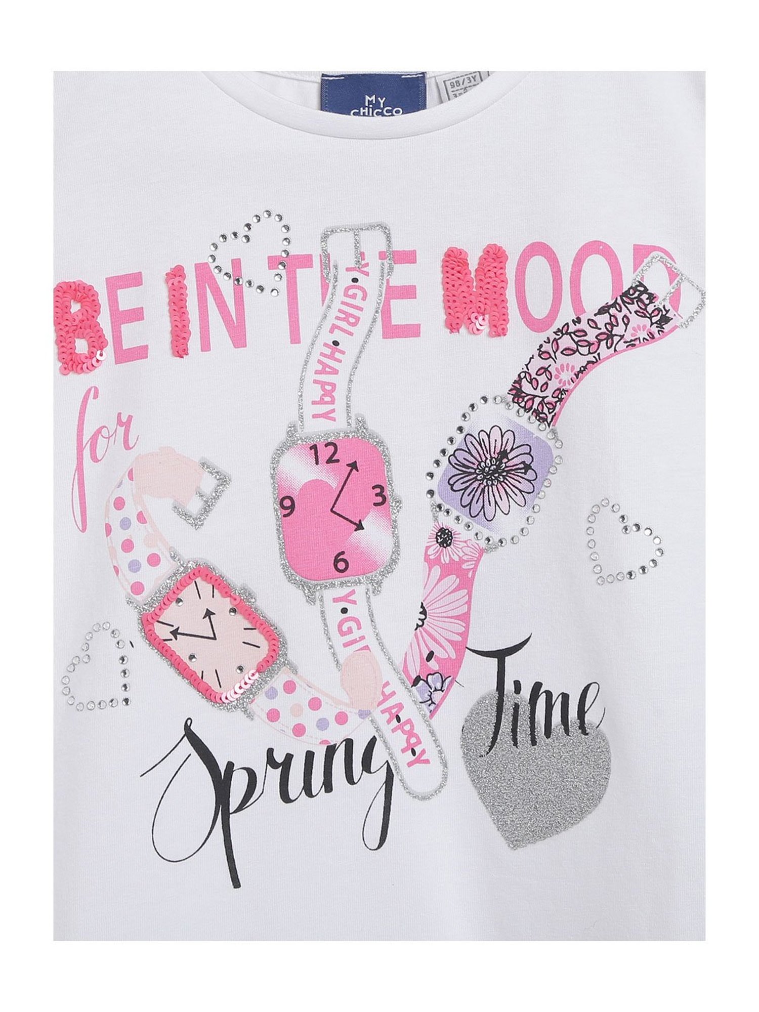 Chicco Kids White Printed Top