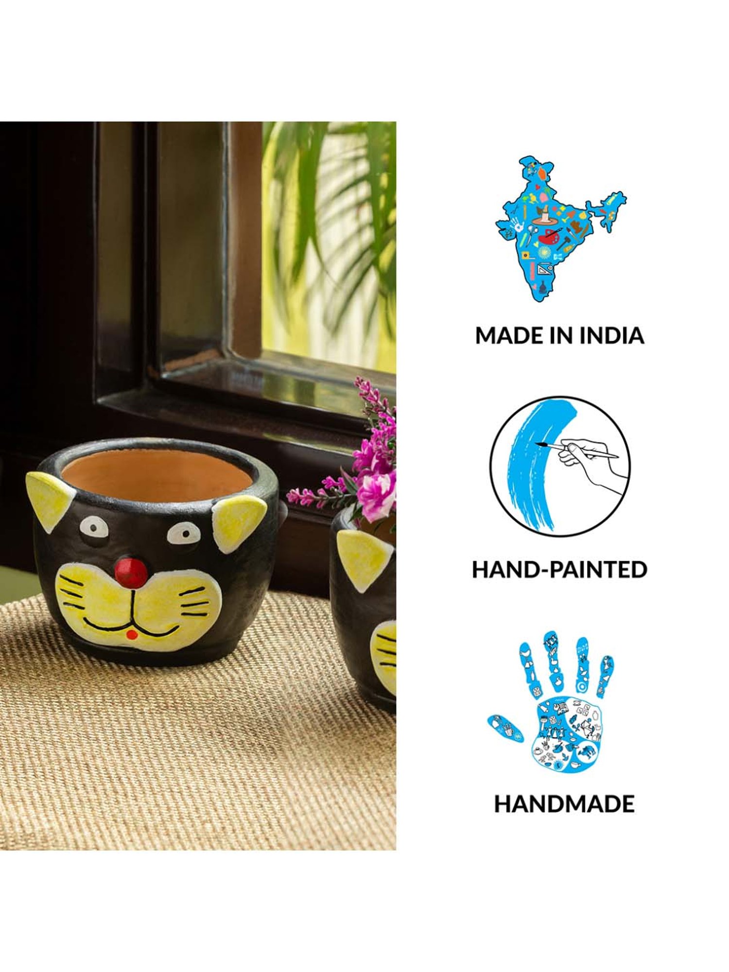 TAYHAA White Ceramic Leaf Shape Vase