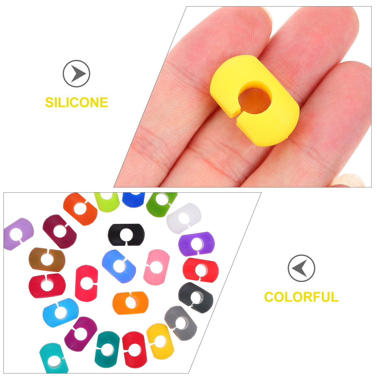 1 Set of Silicone Useful Nonslip Creative Red Wine Glass Markers Wine Glass Clips Wine Charms Durable Reusable Convenient Cup Clips Tag Clips Glass Clips Label Clips for Dinner Home KTV Buffet Party