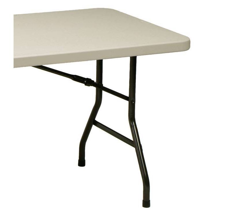 6' Heavy Duty Utility Fold In Half Table Cream - Meco