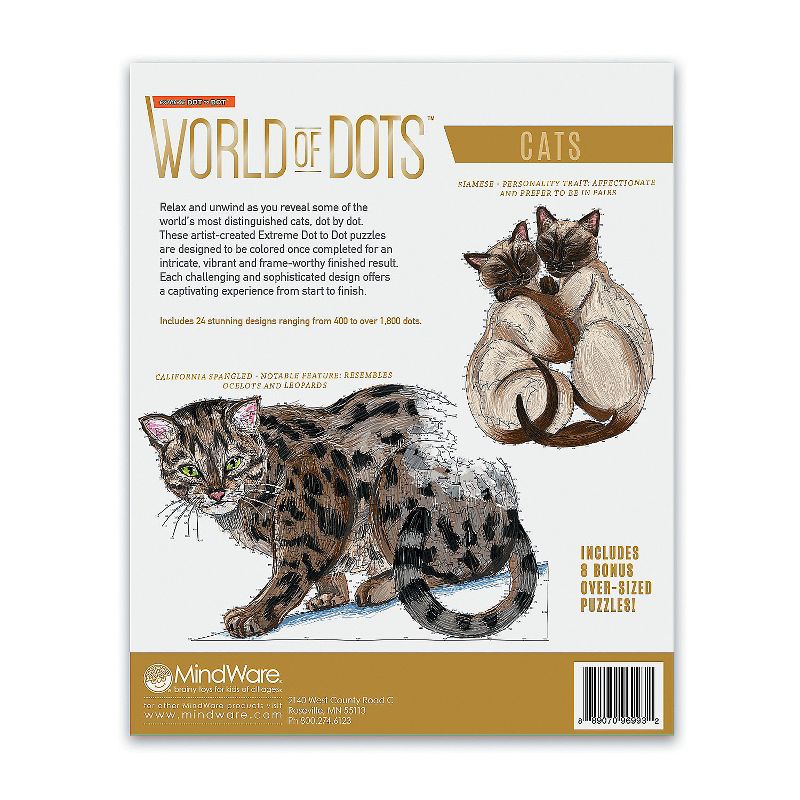 MindWare Extreme Dot To Dot World Of Dots: Cats - Brainteasers