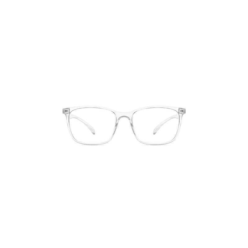 Computer Glasses for Blue Light Blocking Anti Eyestrain Anti Glare Lightweight Frame for Screen Eyeglasses Transparent MenWomen