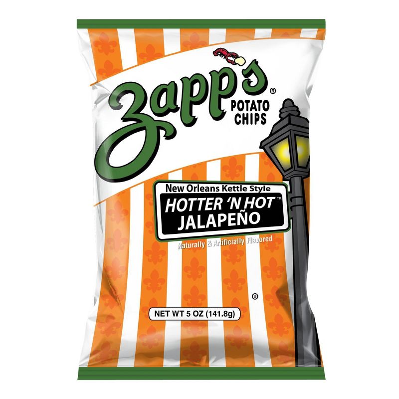 Zapp's New Orleans Kettle Style Hotter 'N Hot Jalapeno Potato Chips - 5oz