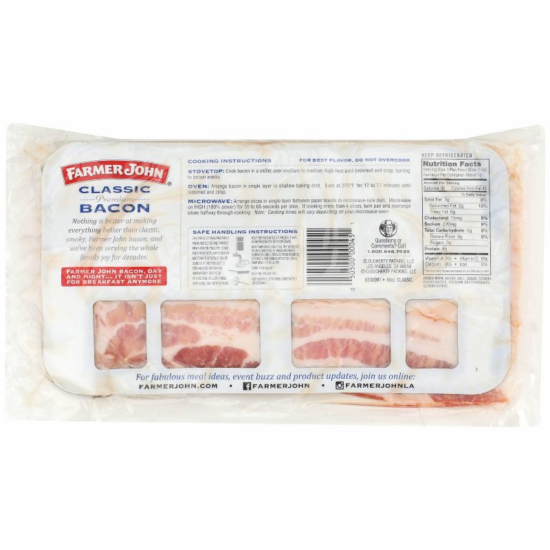 North Country Smokehouse USDA Uncured Certified Humane Bacon - 12oz