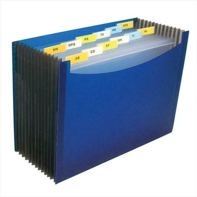 C-Line Products 48235BNDL3EA 13-Pocket Expanding File Blue - Set of 3 Files