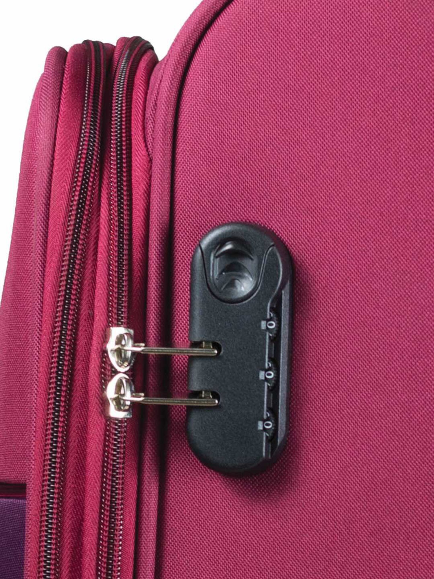 Carriall Red 4 Wheel Medium Soft Cabin Trolley Pack of 2 - 43 cm